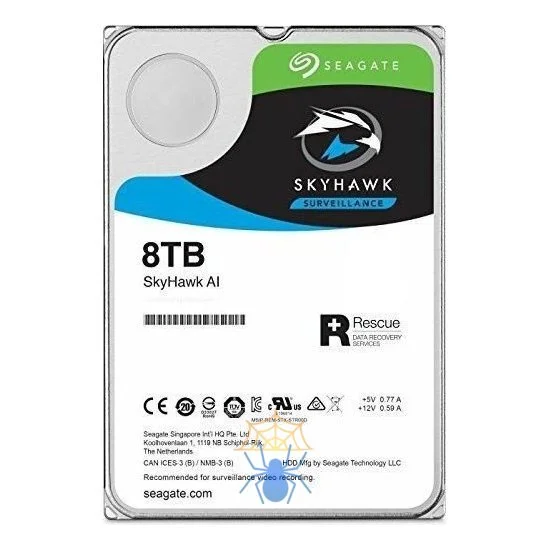 Изображение Жесткий диск 8 ТБ Seagate SkyHawk AI ST8000VE000