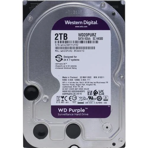 Изображение Жесткий диск 2 ТБ WD Purple WD20PURZ